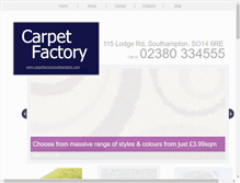 Tablet Screenshot of carpetfactorysouthampton.com